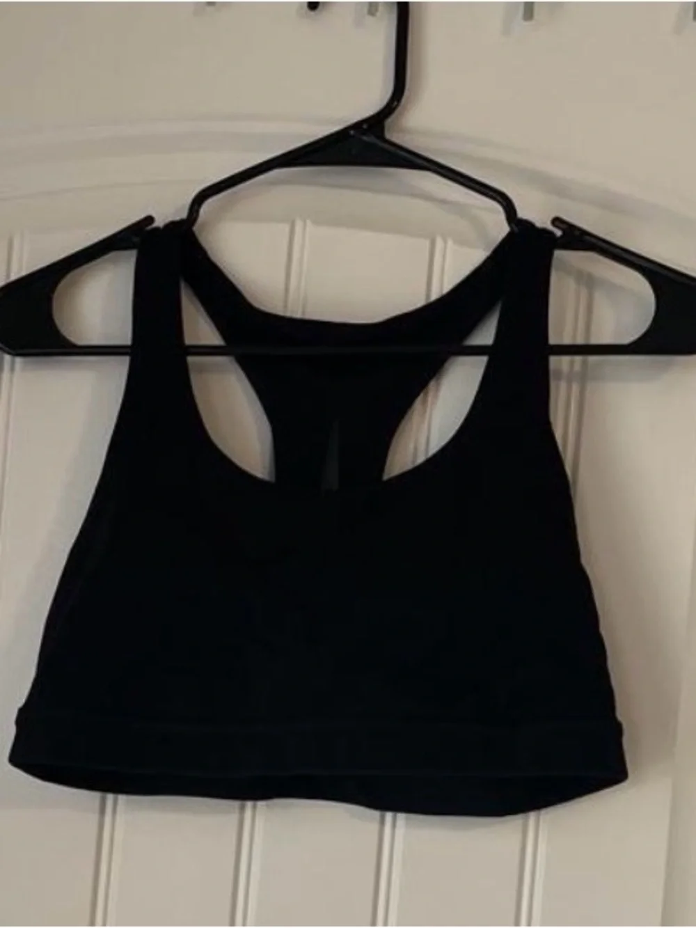 lululemon athletica Black Racerback Crop Sports Bra